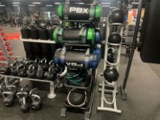 *NO RESERVE* PBX Training Bags, Sandbells & Stand