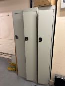 NO RESERVE - Tall Metal Lockers x3