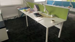 NO RESERVE - 2 x Office Straight Desks
