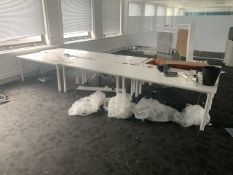 NO RESERVE - Bank Of 6 Office Desks