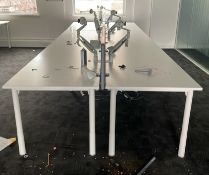 NO RESERVE - 6 x Office Straight Desks