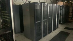 NO RESERVE - Bank of 5 x HP Server Cabinets