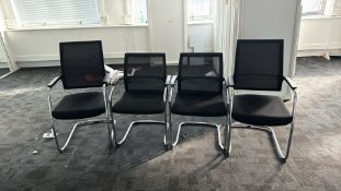 NO RESERVE - 4 x Static Office Chairs