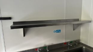 NO RESERVE - 2 x Stainless Steel Kitchen Shelves