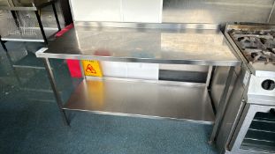 NO RESERVE - Stainless Steel Kitchen Workstation - Preparation Unit