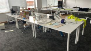 NO RESERVE - Straight Office Desks x 6