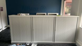 NO RESERVE - 3 x Kinnarps Tambour Sliding Door