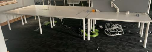 NO RESERVE - Straight Office Desks x 6