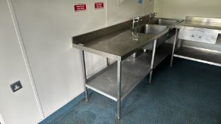 NO RESERVE - Stainless steel - Double Wash Station / Kitchen Sink
