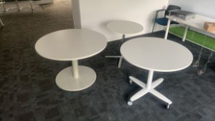 NO RESERVE - Circular Tables x 3
