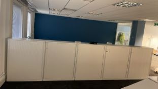 NO RESERVE - 5 x Kinnarps Tambour Sliding Door