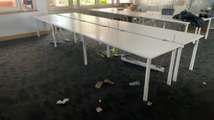 NO RESERVE - Straight Office Desks x 6