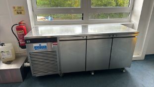 NO RESERVE - 2021, FOSTER - ECO PRO, G2 Undercounter, 3 Door Refrigerator.