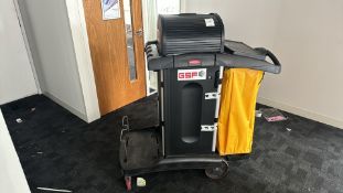 NO RESERVE - Commercial Cleaning Trolley - Rubbermaid