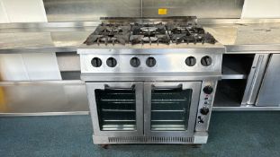 NO RESERVE - Stainless Steel DOMINATOR Gas Range Oven
