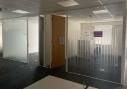 NO RESERVE - Glass Partition Walls x 4