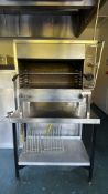 NO RESERVE - 2019, ZANUSSI - JetGrill & Stand - Stainless Steel Workstation / Prep Unit