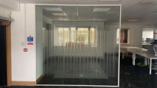 NO RESERVE - Glass Partition Walls x 3