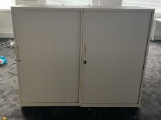 NO RESERVE - 2 x Tambour Unit Sliding Door