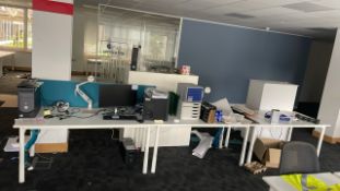 NO RESERVE - Straight Office Desks x 3