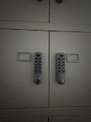 Direct from Doncaster Council - 15 x 10 Bank Digital Keypad Lockers (194 cm x 100 cm x 47 cm)