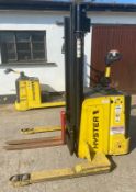 ***RESERVE MET*** 2018 - HYSTER - S1.5C Electric Pedestrian Stacker (2 stage mast - charger)