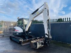 2017, Bobcat - E50 Excavator (4,941 hours + 4 buckets) NEW TRACKS - KEYCODE START