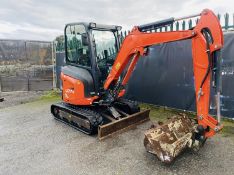 2016 - Kubota U27-4 Excavator (2967 hours + 3 buckets)