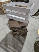 NO RESERVE Four Wooden Crates