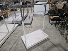NO RESERVE 2 Clothes Rails On Castors