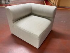 NO RESERVE Cohen Corner Unit In Clay Mouse Herringbone Weave