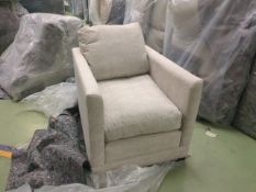 NO RESERVE Aissa Armchair In Dover Norfolk Cotton