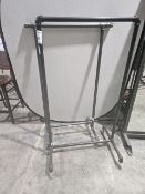 NO RESERVE Two Cast Clothes Rails On Castors