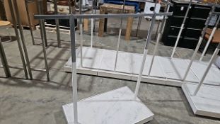 NO RESERVE 3 Clothes Rails On Castors