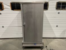 *NO RESERVE* Stainless Steel 5 Tray Mobile Hot Cupboard