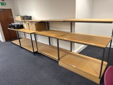 Wooden Tiered Work Tables x4