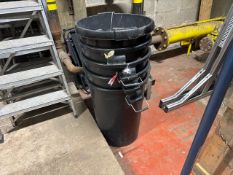 Black Waste Bins x10