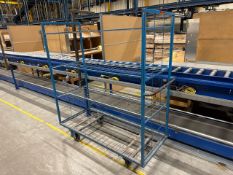 Blue Metal Tiered Trolley