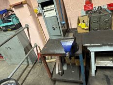 *NO RESERVE* Wooden Work Bench With Vice