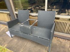 Rattan Garden Benches x4