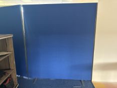 Blue Felt Fabric Partitions x4