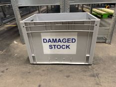 Approximately 20 x Stackable Grey Plastic Tubs, Boxes, Totes
