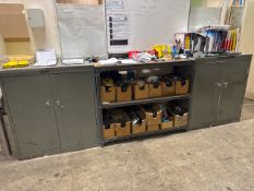*NO RESERVE* Metal Storage Cabinets x2 and Shelf Unit