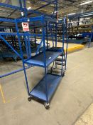 Blue Metal Order Picking Ladder
