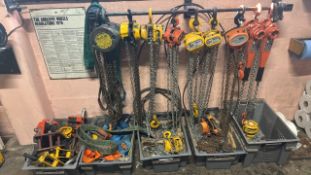 *NO RESERVE* Assorted Chain Hoists and Chains