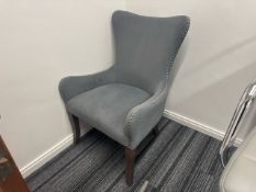 Grey Fabric Armchair