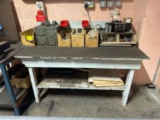 *NO RESERVE* Wooden Workbench and Contents Included