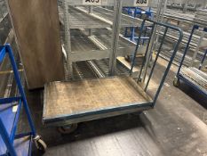 Blue Metal Warehouse Trolley