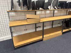 Wooden Tiered Work Table x4