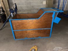 Blue Metal Box Trolley